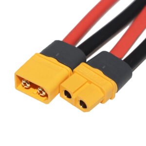 XT60H-F XT60H-M Female and Male Connector,XT60 Connector Adapter 10cm 12AWG Silicone Wire for RC Lipo Battery Cable Drone